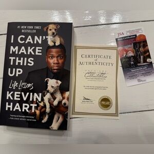 Kevin Hart I can’t make this up Paper Back Book Certificate of authenticity JSA